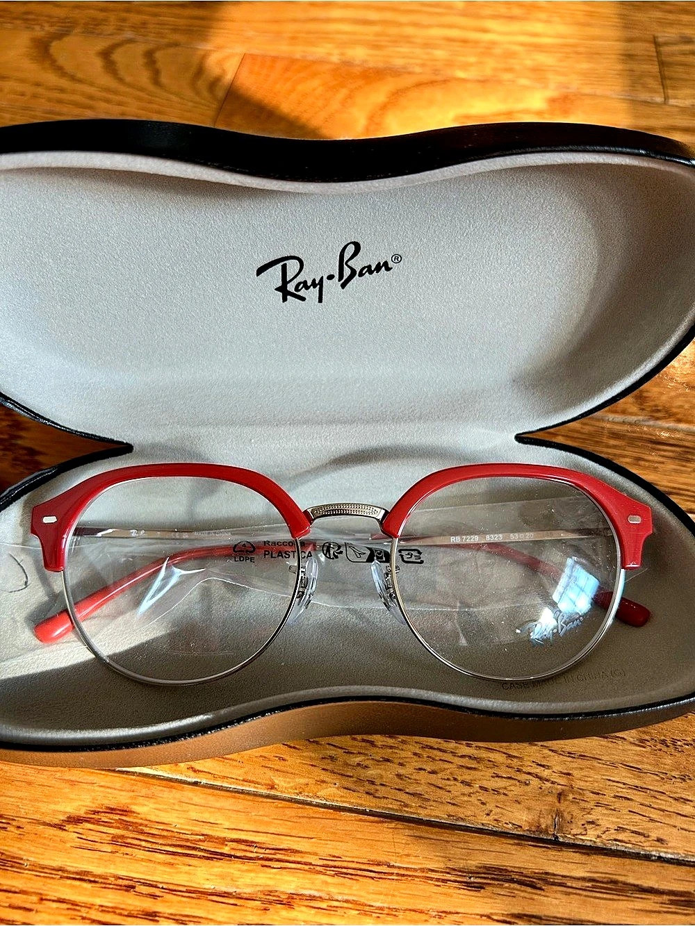 Ray-Ban RB5228 Red & silver Optical Glasses NWT